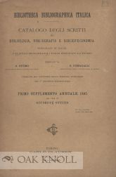 Order Nr. 108352 BIBLIOTHECA BIBLIOGRAPHICA ITALICA. G. Ottino, G. Fumagalli