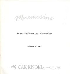 MNEMOSINE: PITTURA SCRITTURE E MACCHINE ONIRICHE. Enrico Crispolti.