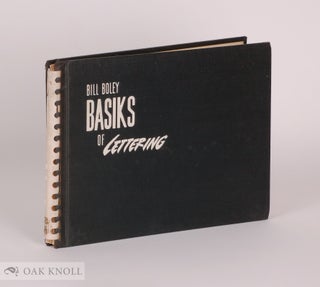 Order Nr. 108517 BASIKS OF LETTERING. Bill Boley