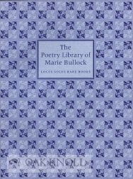 Order Nr. 108854 THE POETRY LIBRARY OF MARIE BULLOCK