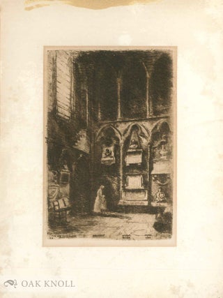 Three etchings by John Sloan for the series of etchings entitled Westminster Abbey