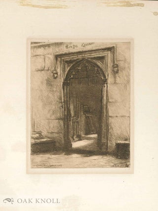 Three etchings by John Sloan for the series of etchings entitled Westminster Abbey