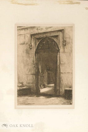Three etchings by John Sloan for the series of etchings entitled Westminster Abbey
