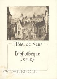 Order Nr. 108962 HÔTEL DE SENS: BIBLIOTHÈQUE FORNEY