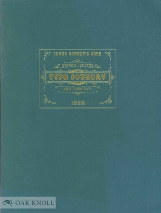 Order Nr. 109116 ABRIDGED SPECIMENS OF PRINTING TYPES, BRASS RULE ELECTROTYPES, AND REVISED...