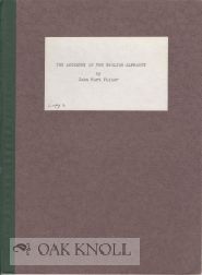 Order Nr. 109308 THE ANCESTRY OF THE ENGLISH ALPHABET. John Hurt Fisher