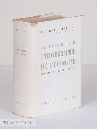 Order Nr. 109463 RECHERCHES SUR L'ICONOGRAPHIE DE L'ÉVANGILE AUX XIVe, XVe, ET XVIe SIÈCLES...