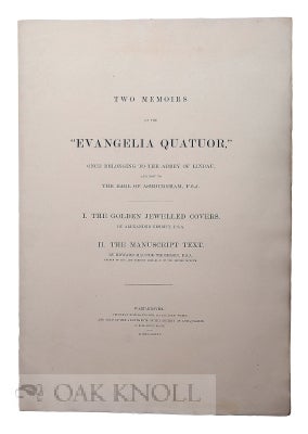 Order Nr. 109470 TWO MEMOIRS OF THE "EVANGELIA QUATUOR" ONCE BELONGING TO THE ABBEY OF LINDAU AND...
