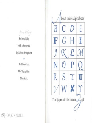 ABOUT MORE ALPHABETS: THE TYPES OF HERMANN ZAPF