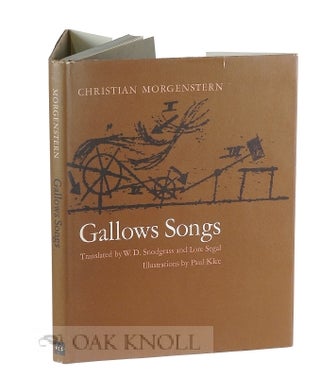 Order Nr. 110098 GALLOWS SONGS. Christian Morgenstern
