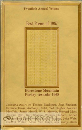 Order Nr. 112402 BEST POEMS OF 1967. BORESTONE MOUNTAIN POETRY AWARDS 1968
