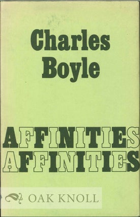Order Nr. 112447 AFFINITIES. Charles Boyle