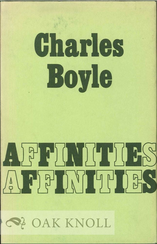 Order Nr. 112447 AFFINITIES. Charles Boyle.