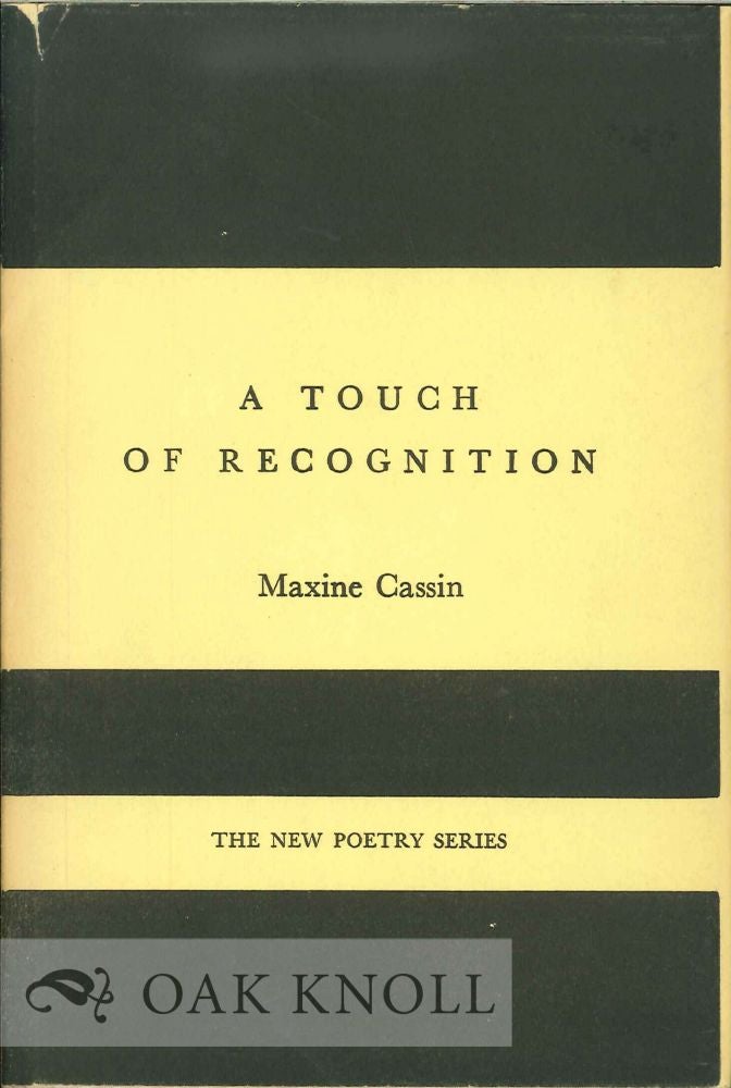 Order Nr. 112523 A TOUCH OF RECOGNITION. Maxine Cassin.