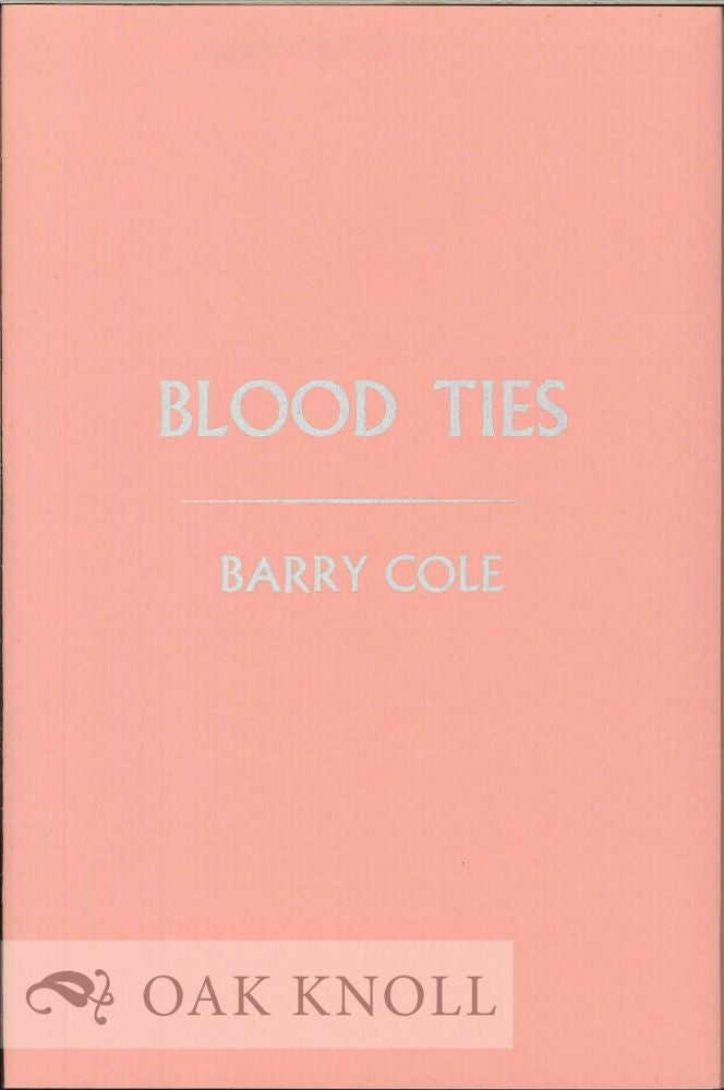 Order Nr. 112580 BLOOD TIES. Barry Cole.