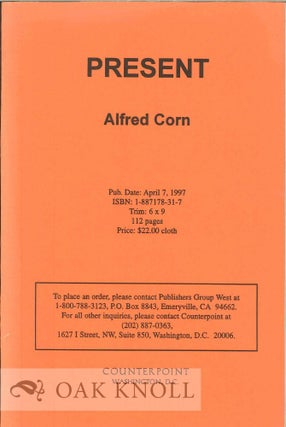 Order Nr. 112619 PRESENT. Alfred Corn