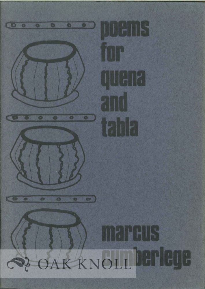 Order Nr. 112647 POEMS FOR QUENA AND TABLA. Marcus Cumberlege.