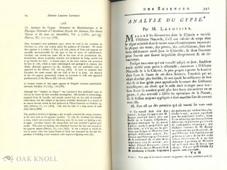 A BIBLIOGRAPHY OF THE WORKS OF ANTOINE LAURENT LAVOISIER, 1743-1794 With SUPPLEMENT.