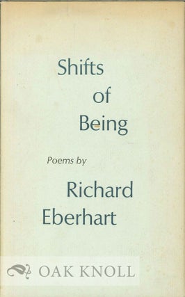 Order Nr. 112743 SHIFTS OF BEING, POEMS. Richard Eberhart