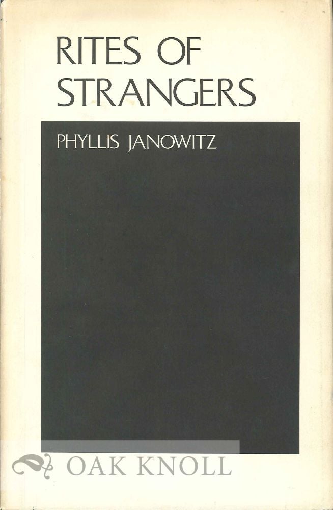 Order Nr. 113093 RITES OF STRANGERS. Phyllis Janowitz.
