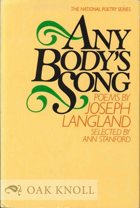 Order Nr. 113193 ANY BODY'S SONG. Joseph Langland