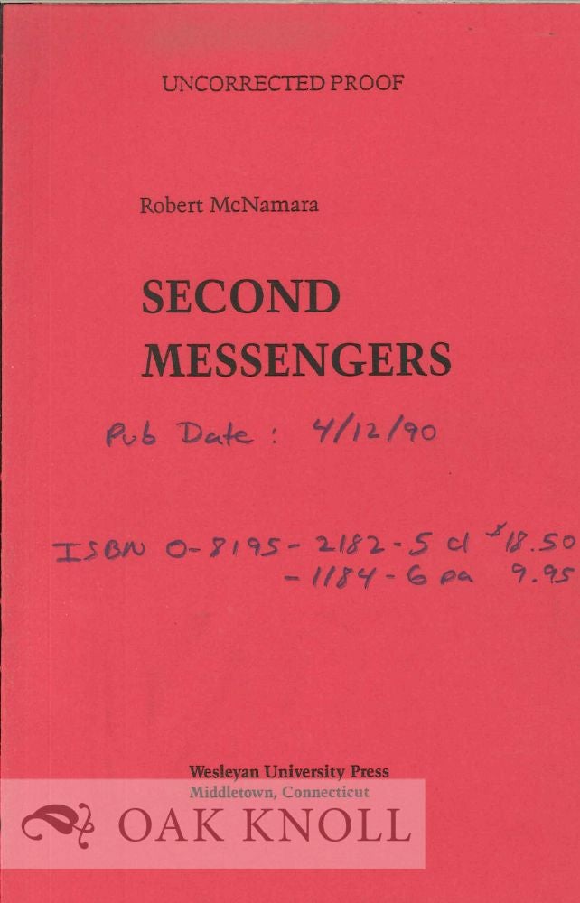 Order Nr. 113355 SECOND MESSENGERS. Robert McNamara.