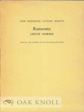 Order Nr. 113517 RANSOMS. Leslie Norris