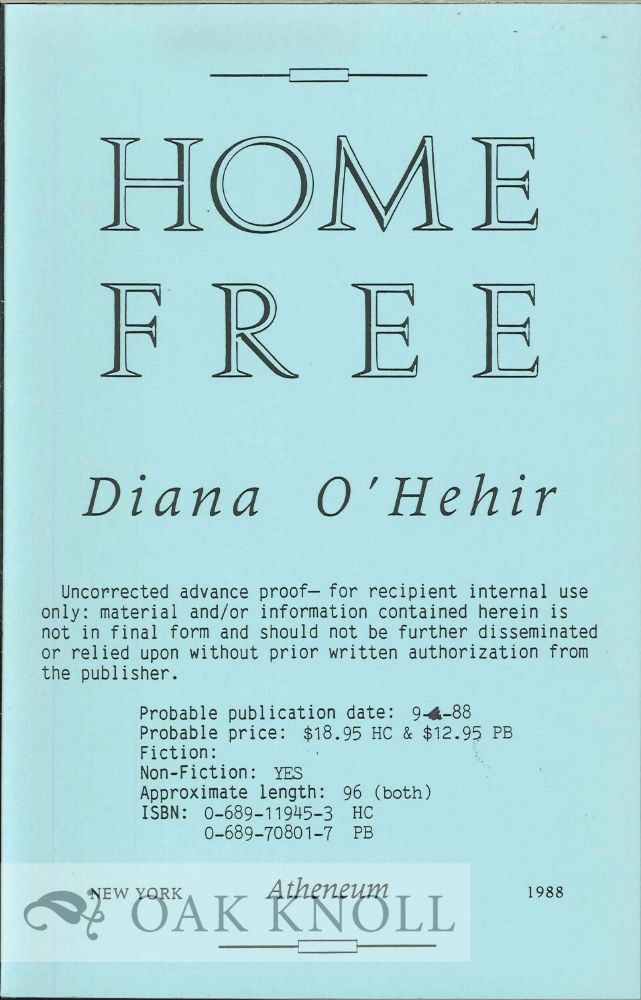 Order Nr. 113531 HOME FREE. Diana O'Hehir.