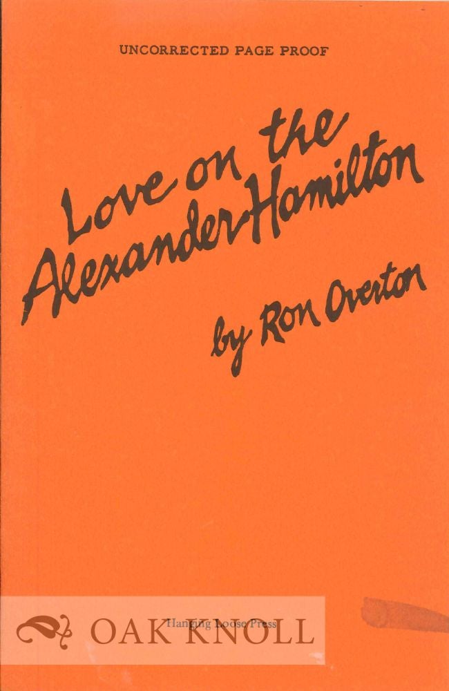 Order Nr. 113560 LOVE ON THE ALEXANDER HAMILTON. Ron Overton.