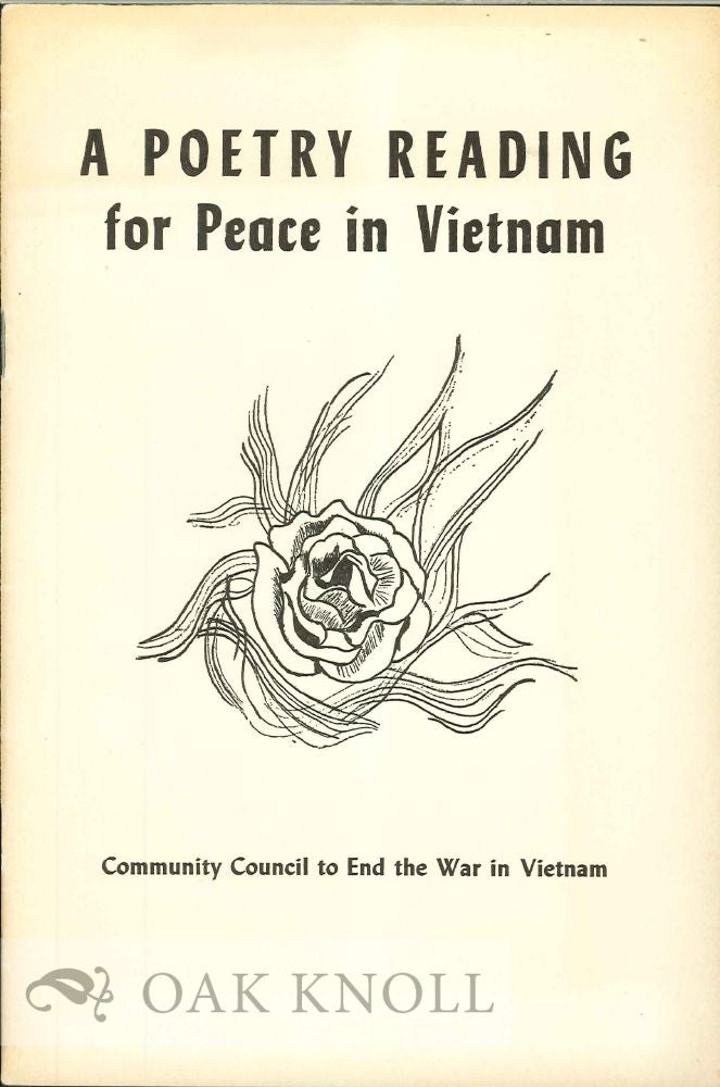 Order Nr. 113645 POETRY READING FOR PEACE IN VIETNAM (A)