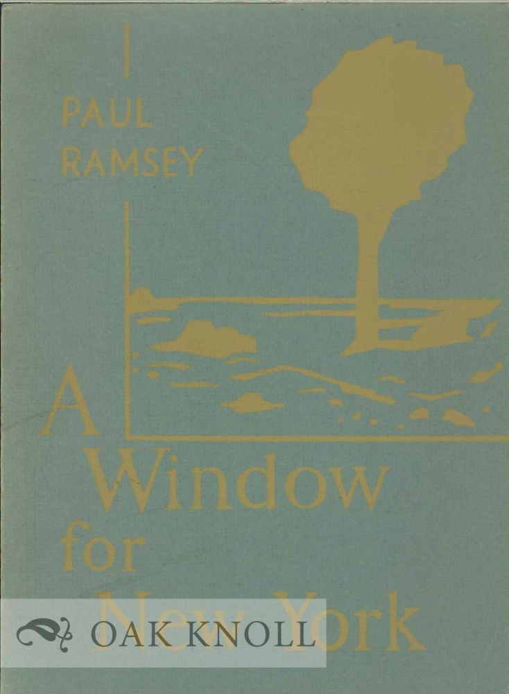 Order Nr. 113678 A WINDOW FOR NEW YORK. Paul Ramsey.