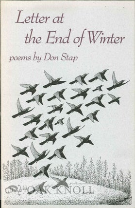 Order Nr. 113938 LETTER AT THE END OF THE WINTER. Don Stap