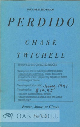 Order Nr. 114019 PERDIDO. Chase Twichell