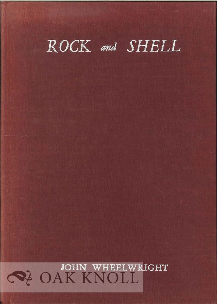 Order Nr. 114102 ROCK AND SHELL, POEMS 1923-1933. John Wheelwright.