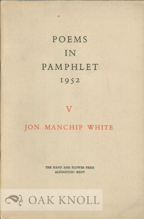 Order Nr. 114107 THE ROUT OF SAN ROMANO AND OTHER POEMS. Jon Manchip White