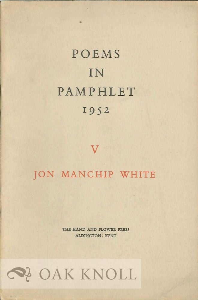 Order Nr. 114107 THE ROUT OF SAN ROMANO AND OTHER POEMS. Jon Manchip White.