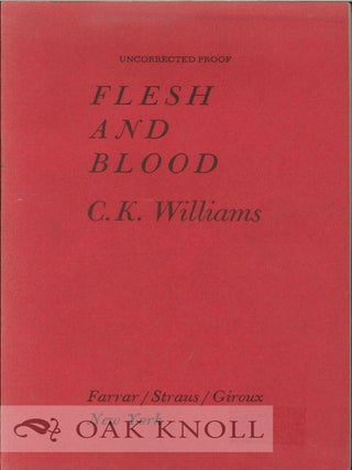 Order Nr. 114123 FLESH AND BLOOD. C. K Williams