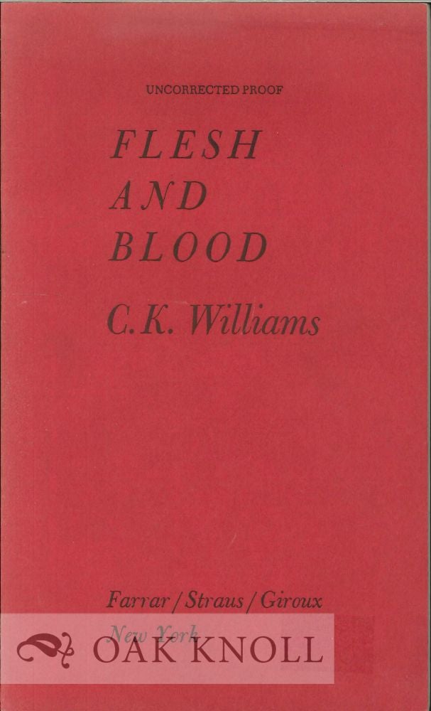 Order Nr. 114123 FLESH AND BLOOD. C. K. Williams.