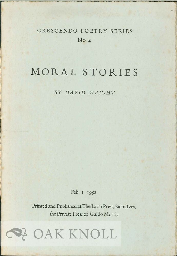 Order Nr. 114155 MORAL STORIES. David Wright.