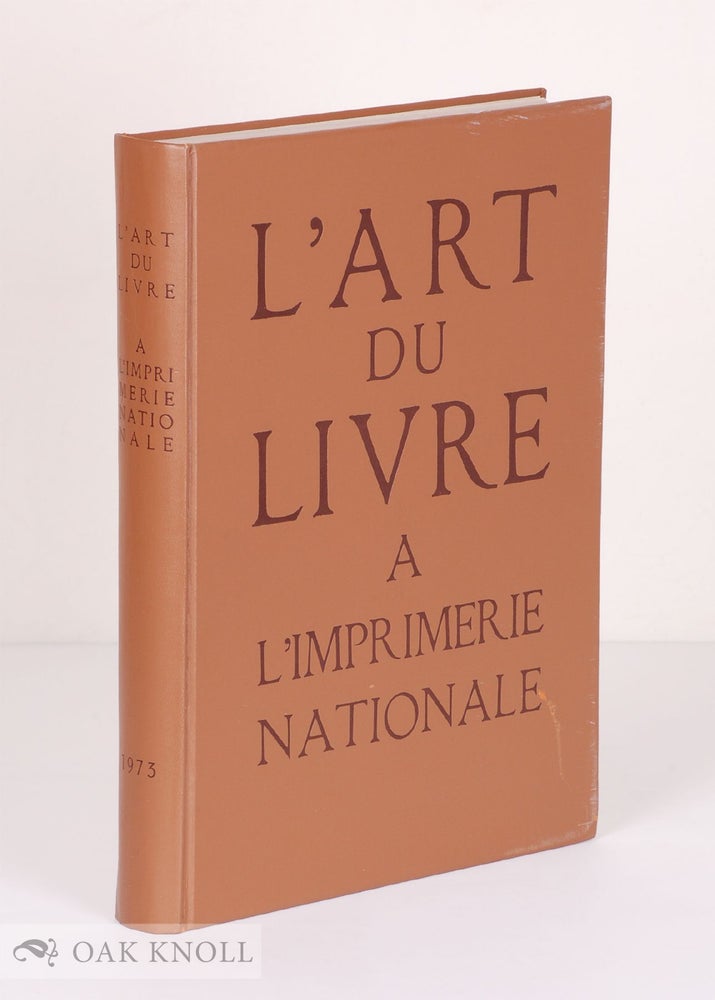 Order Nr. 114203 L' ART DU LIVRE À L'IMPRIMERIE NATIONALE.