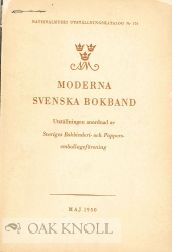 Order Nr. 114365 MODERNA SVENSKA BOKBAND