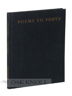 Order Nr. 114495 POEMS TO POETS. Richard Eberhart