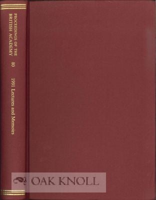 Order Nr. 114528 1991 LECTURES AND MEMOIRS