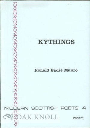 Order Nr. 114584 KYTHINGS AND OTHER POEMS. Ronald Eadie Munro