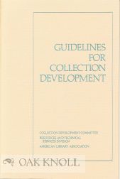 Order Nr. 114658 GUIDELINES FOR COLLECTION DEVELOPMENT. David L. Perkins