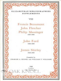 Order Nr. 115028 FRANCIS BEAUMONT JOHN FLETCHER PHILIP MASSINGER 1937-1965 JOHN FORD 1940-1965...
