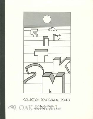Collection Development Policy Book COLLECTION DEVELOPMENT POLICY