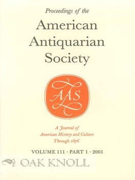 Order Nr. 115415 PORTRAITS IN THE COLLECTION OF THE AMERICAN ANTIQUARIAN SOCIETY. Lauren B....