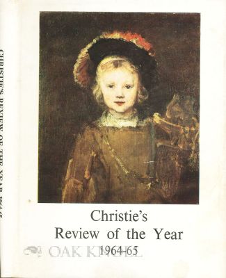 Order Nr. 115565 CHRISTIE'S REVIEW OF THE YEAR, OCTOBER 1964-JULY 1965.
