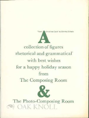 Order Nr. 115573 A COLLECTION OF FIGURES RHETORICAL AND GRAMMATICAL. Composing Room
